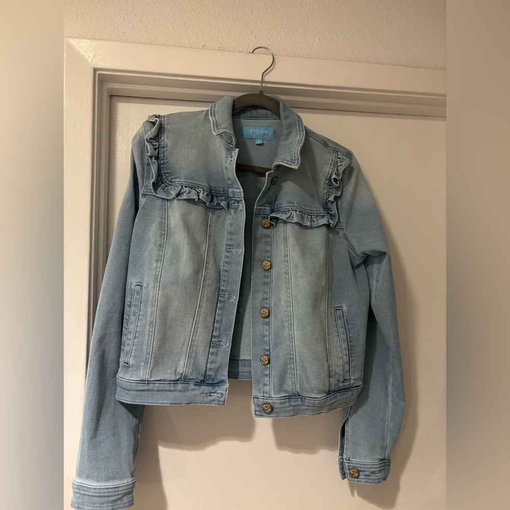 Draper James RSVP  Denim Jacket with Ruffle Detail